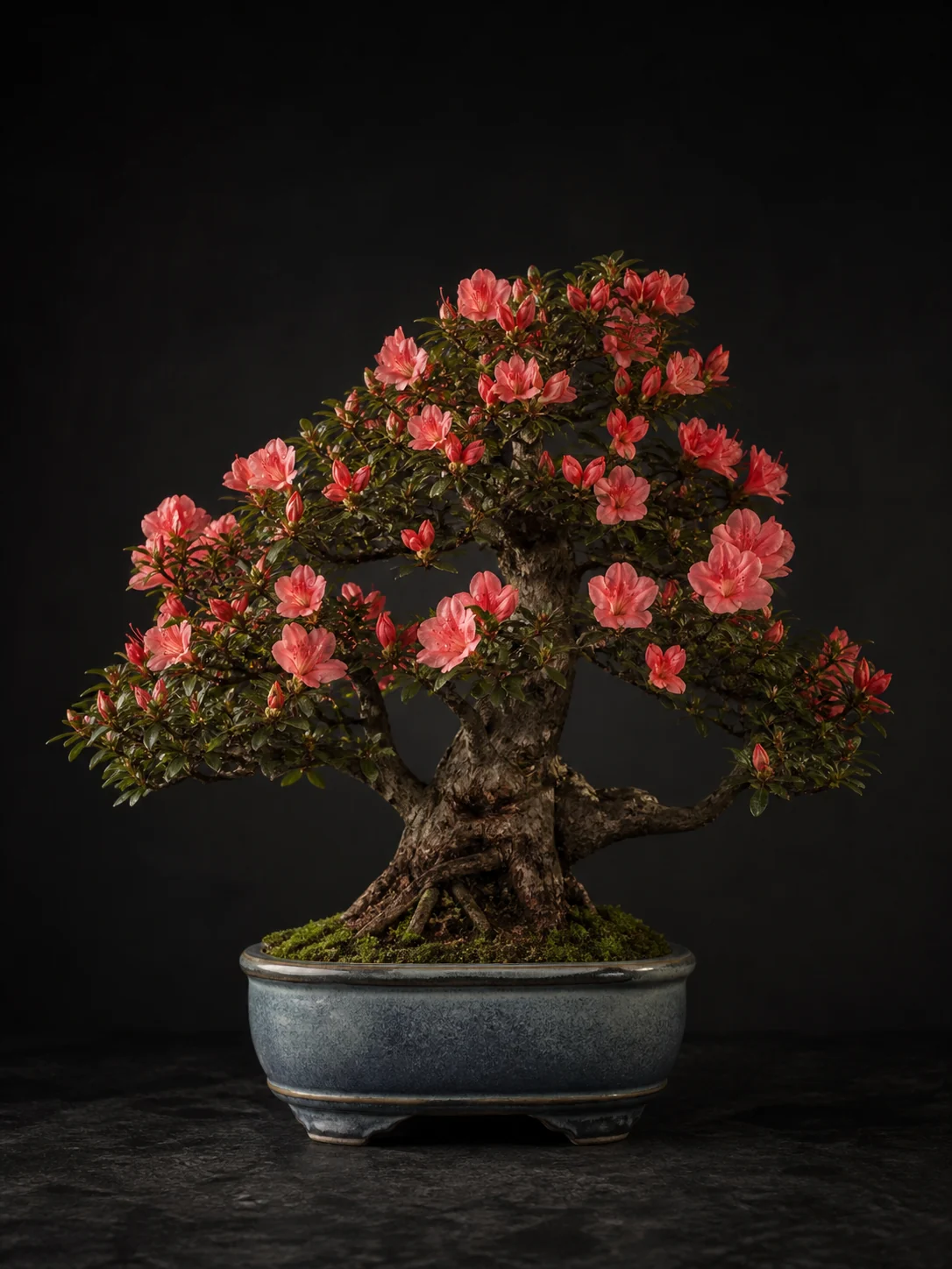 Photorealistische Japanische Azalee als Bonsai